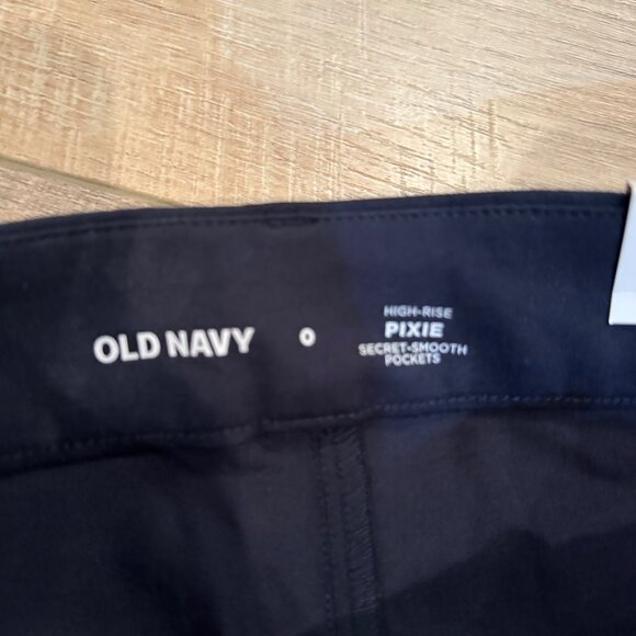 OLD NAVY BLUE WOMENS HIGH RISE PIXIE PANTS SIZE 0 NEW - Picture 10 of 10